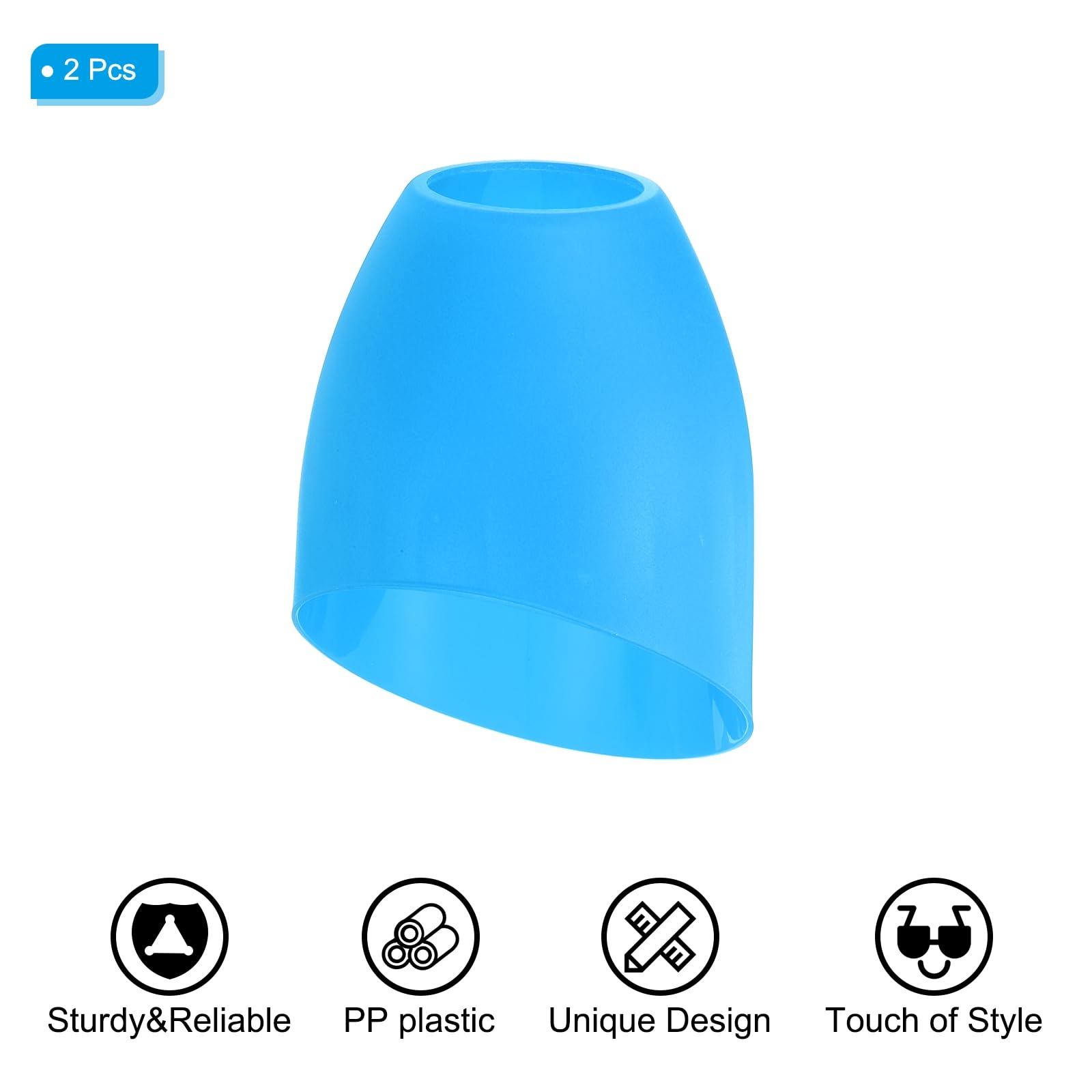 PATIKIL 5.3" High 4.3" Diameter 1.7" Fitter Plastic Lampshade - Image 3