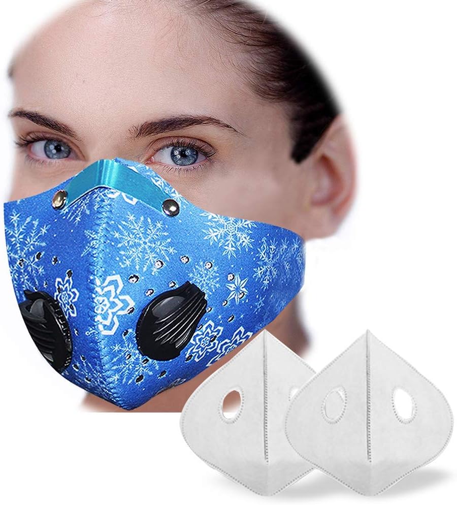 Dustproof Mask Activated Carbon Filtration Exhaust Gas Anti Pollen Allergy PM2.5 Face Mask for Running Cycling and Other Outdoor Activities