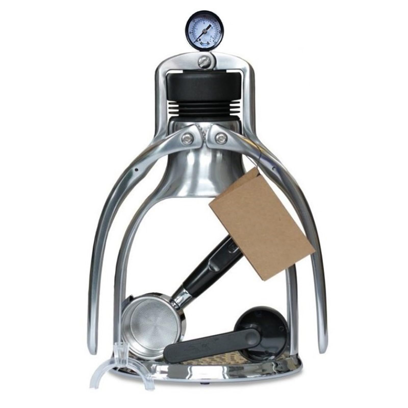 Macchina per caffè espresso manuale con manometro, 9 bar, macchina da caffè portatile professionale per casa e viaggio