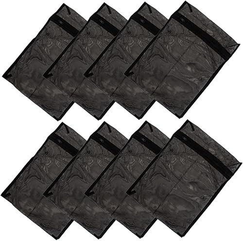 8 unids negro bolsa de lavandería sujetador de malla Laudry bolsa secadora de malla bolsa de lavado de malla de lavandería Bolsas de lavado de malla
