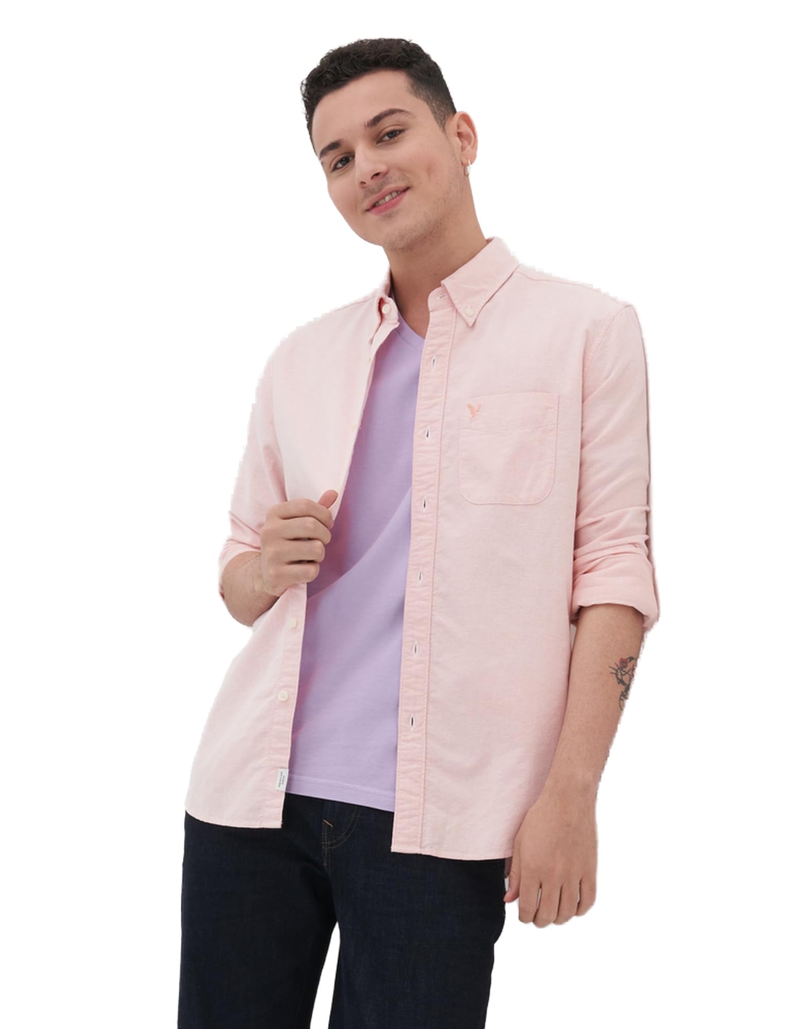 American EagleMen U-5153-2101-815 Classic Fit Oxford Button-Up Shirt
