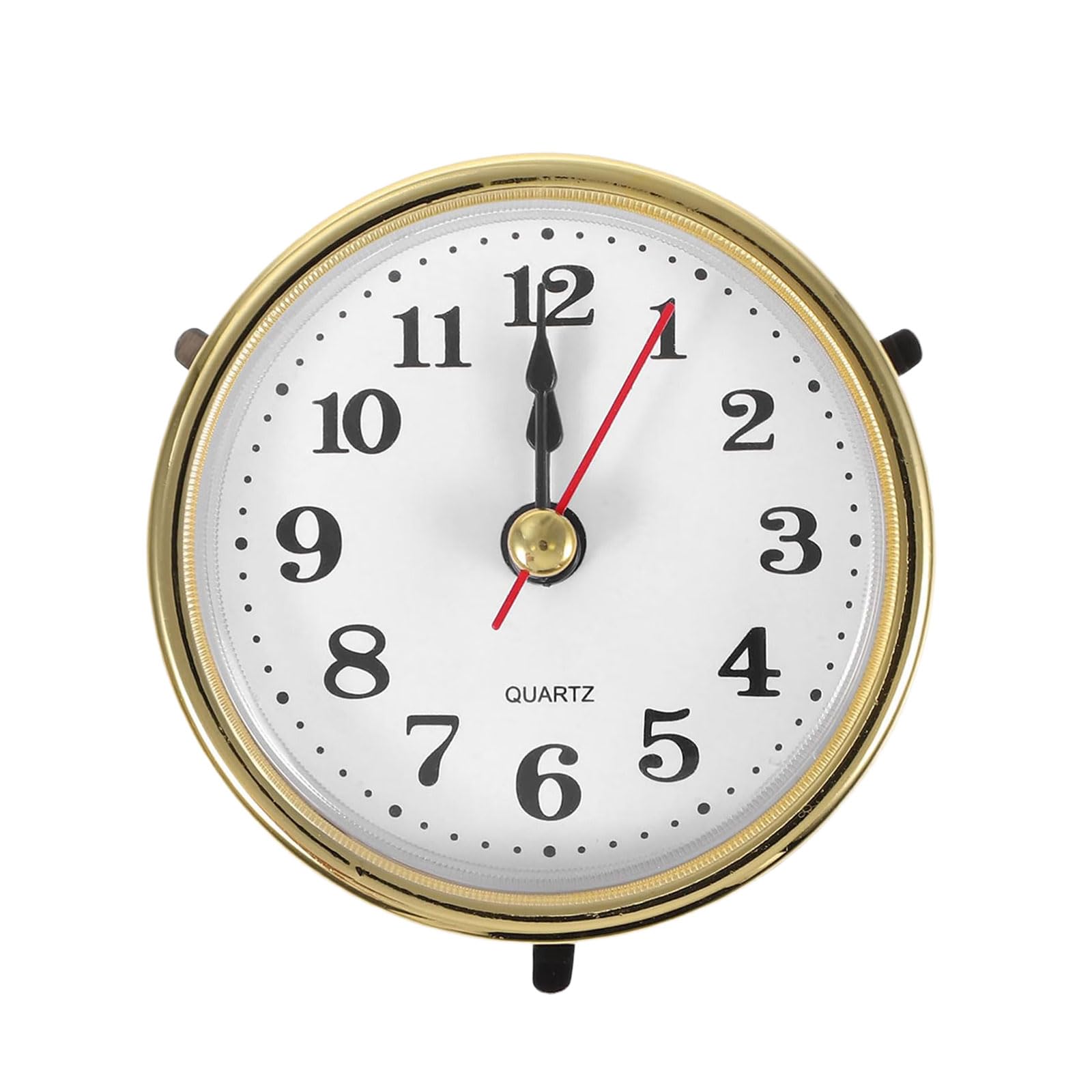 HDOYTXXM Minis Clock Insert 2.56Inch Quartzs Movement Miniature Face Round Clocks Head Inserts Arabic/Roman Numerals Minis Round Movement