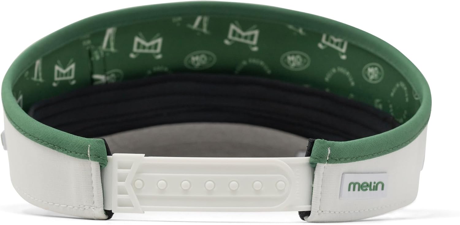 melin Coast Links Hydro, Green Argyle, Mens Sun Visor, Sun Hats for Women & Men, Water-Resistant, Golf, Running, Workout, or Beach Hat, Medium-Large