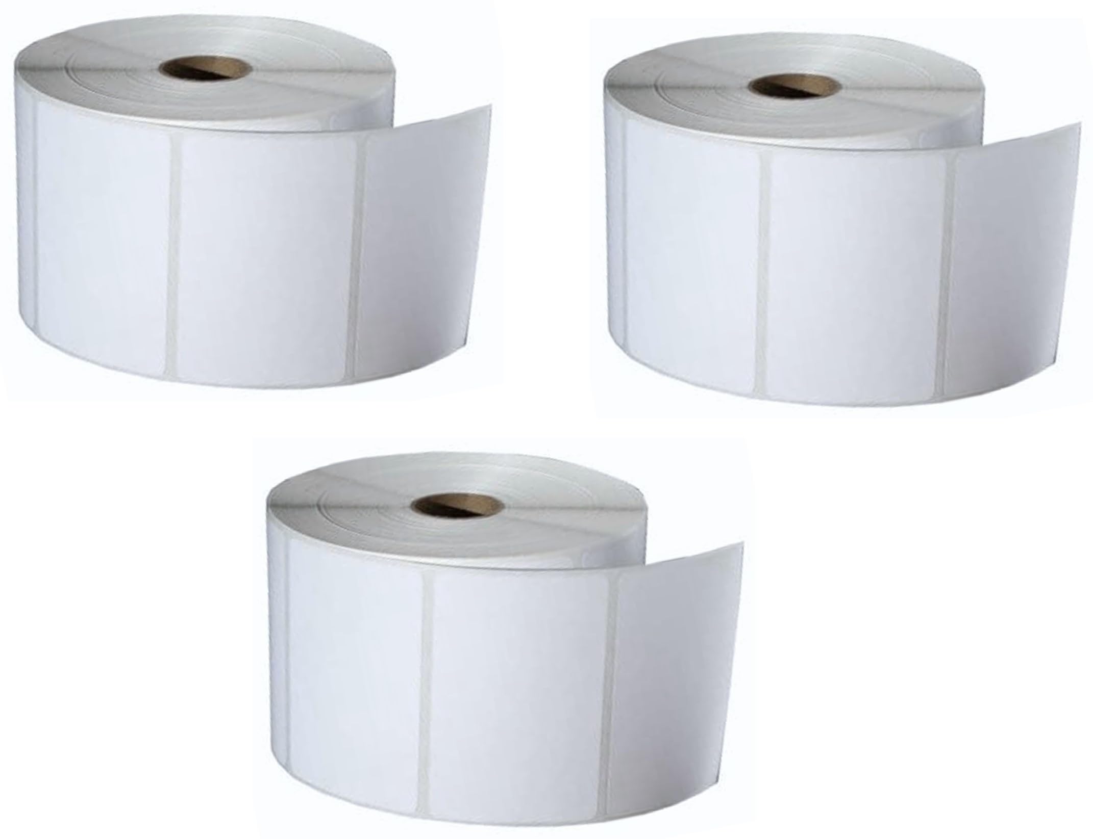 BlackDreams® Self Adhesive Direct Thermal Barcode Labels Stickers 3X2-inch (75x50 mm = 1000 lables Each Roll) 1-inch Core, for Printing Flex Product and E-Commerce Lables - Pack of 3