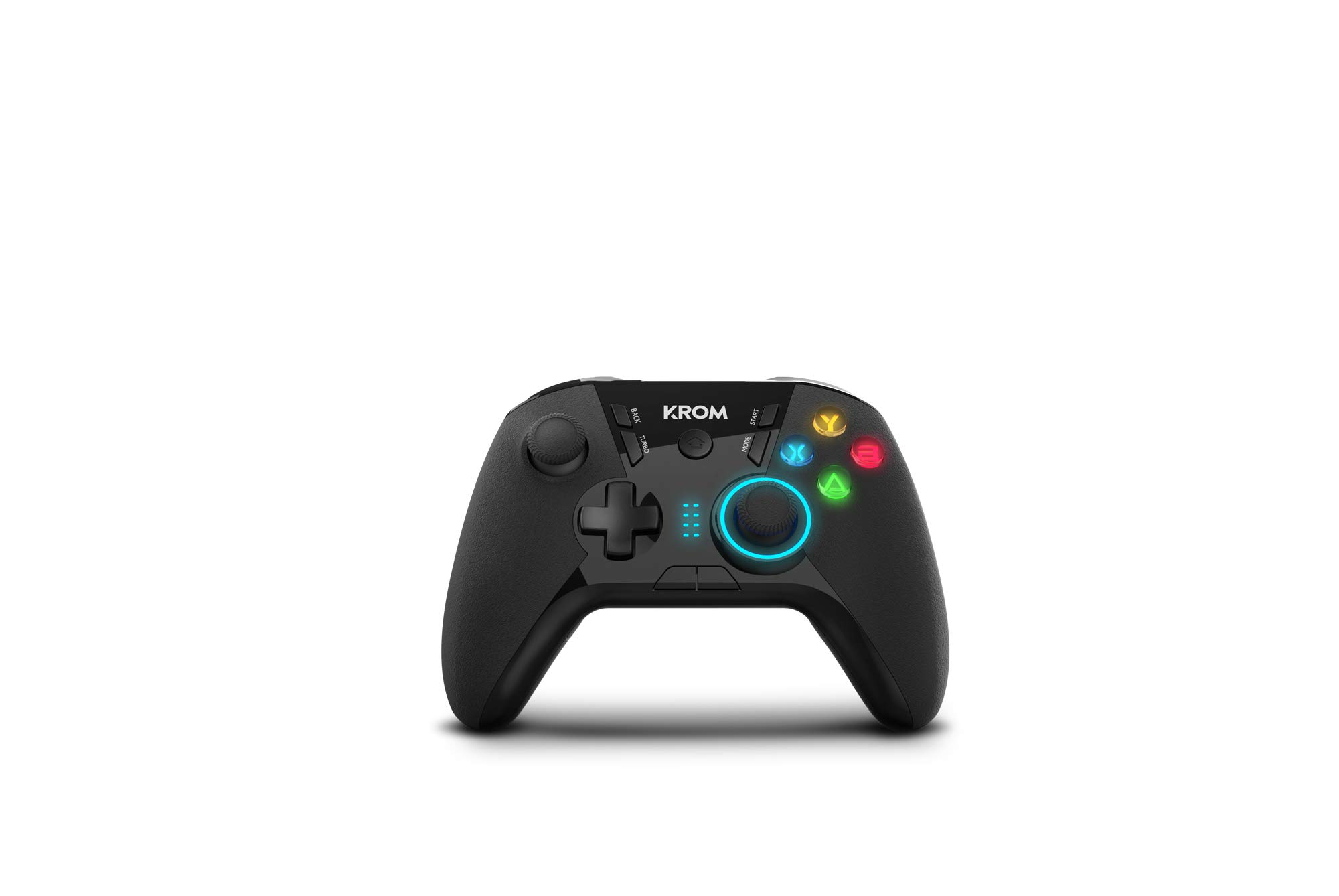 Krom KLOUD - NXKROMKLD - Gamepad inalambrico, diseñado para competicion, palancas traseras configurables, D-PAD o entrada de X/Y AXYS, compatible con PC, Switch, android e IOS