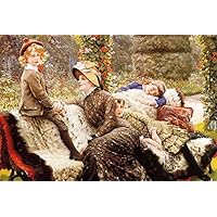 Amazon.co.jp: アート絵画 ガーデンベンチ ジェームス・ジャック