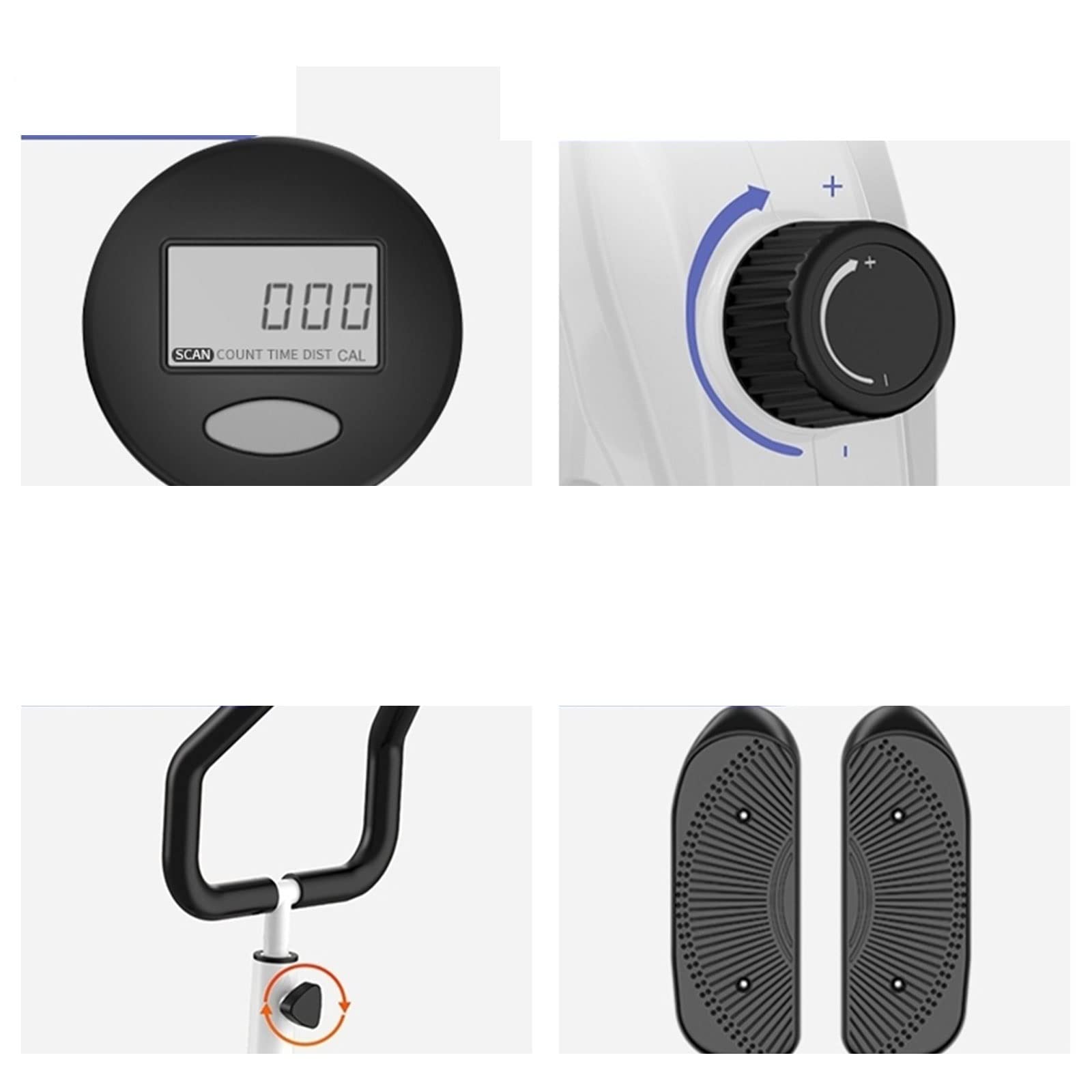 Máquina elíptica elíptica para Entrenamiento en casa, Mini máquina elíptica silenciosa para Interiores, para Correr, Caminar Espacial