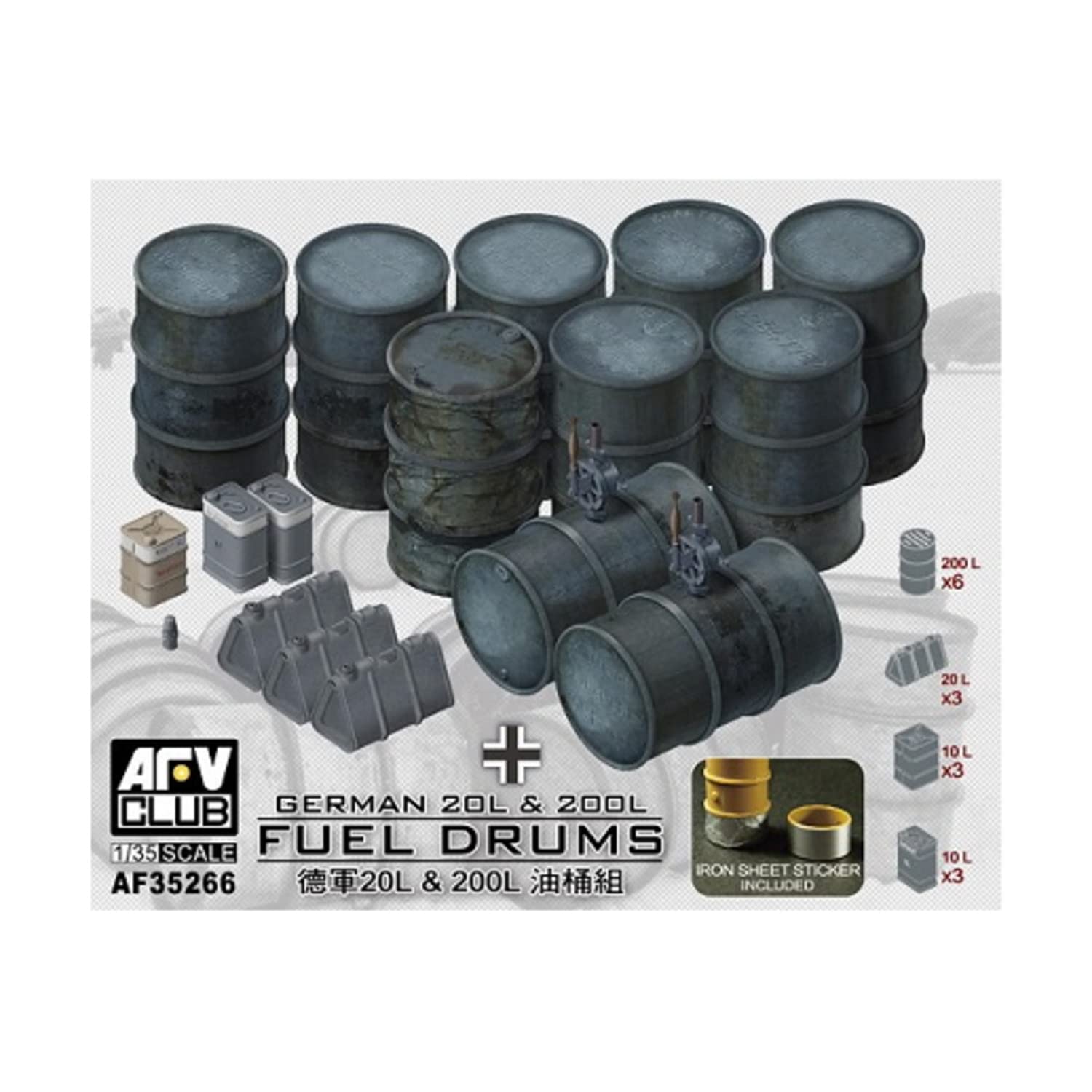 Amazon | AFVクラブ(AFV CLUB) 1/35 ドイツ軍 20リットル燃料缶&200