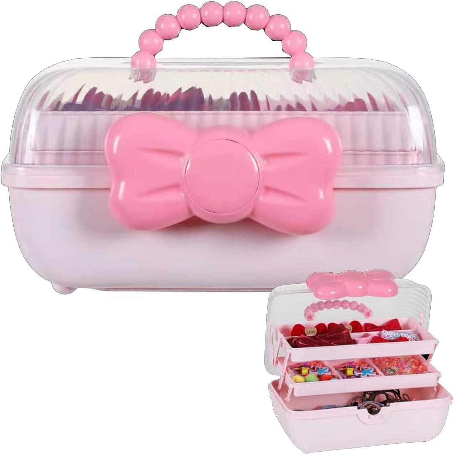 Amazon.com: m0p6uh6k Cute Girls Hair Accessories Storage Box