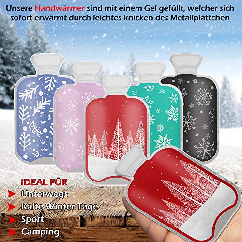 Handwärmer [5er Set] wiederverwendbar Taschenwärmer für unterwegs - Kinder und Erwachsene - sofort aktivierte langanhaltende Wärmekissen