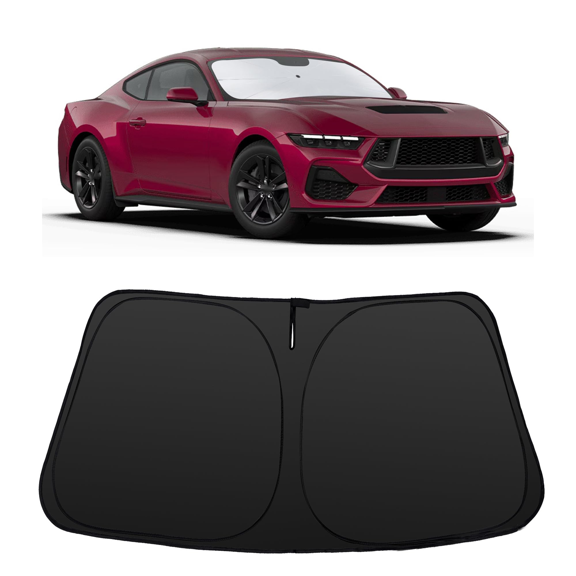 Windshield Sun Shade for 2015-2026 Fo-rd Mustang
