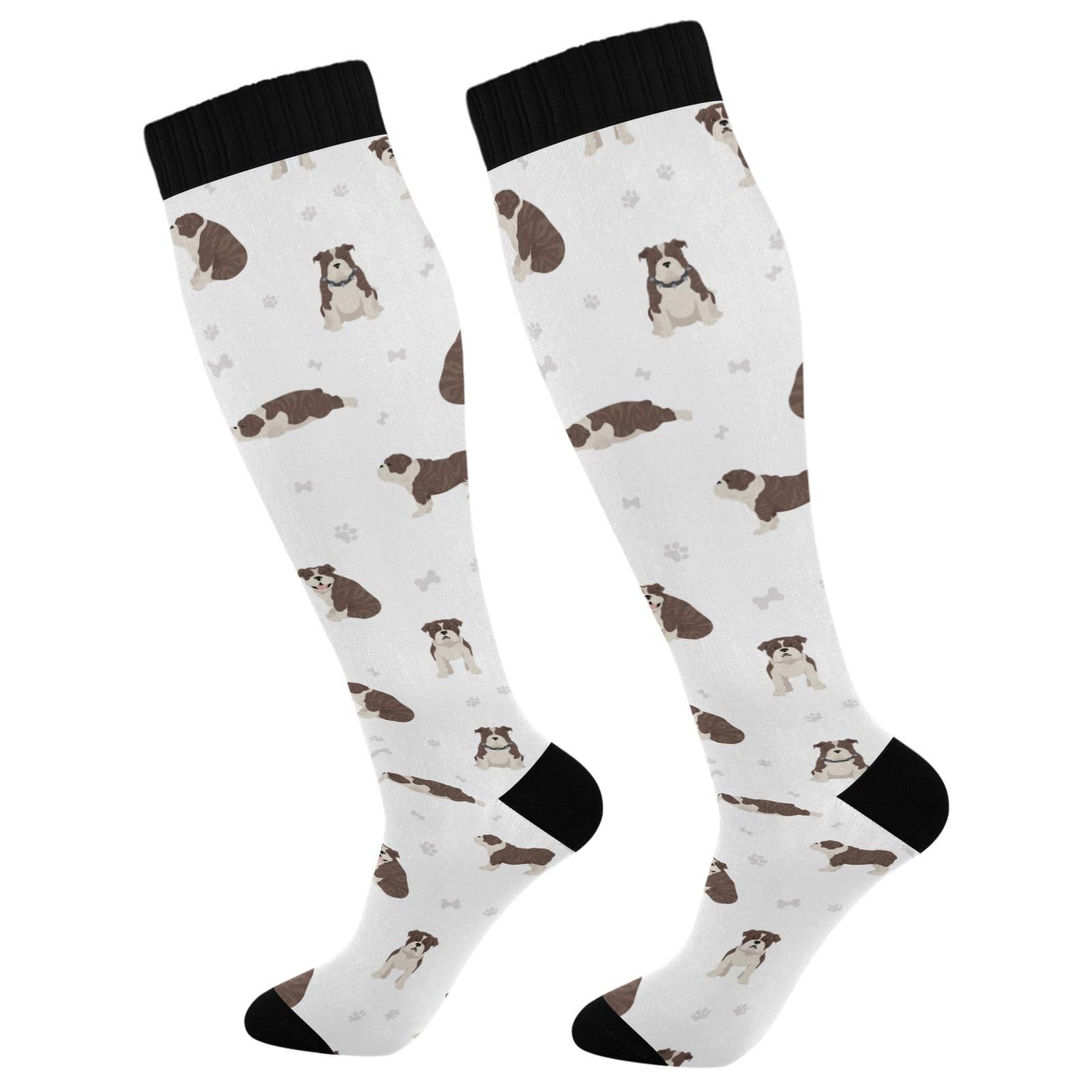 Fisyme Socks for Women Men Warm Comfort Athletic Crew Running Hiking Cycling Compression Socks
