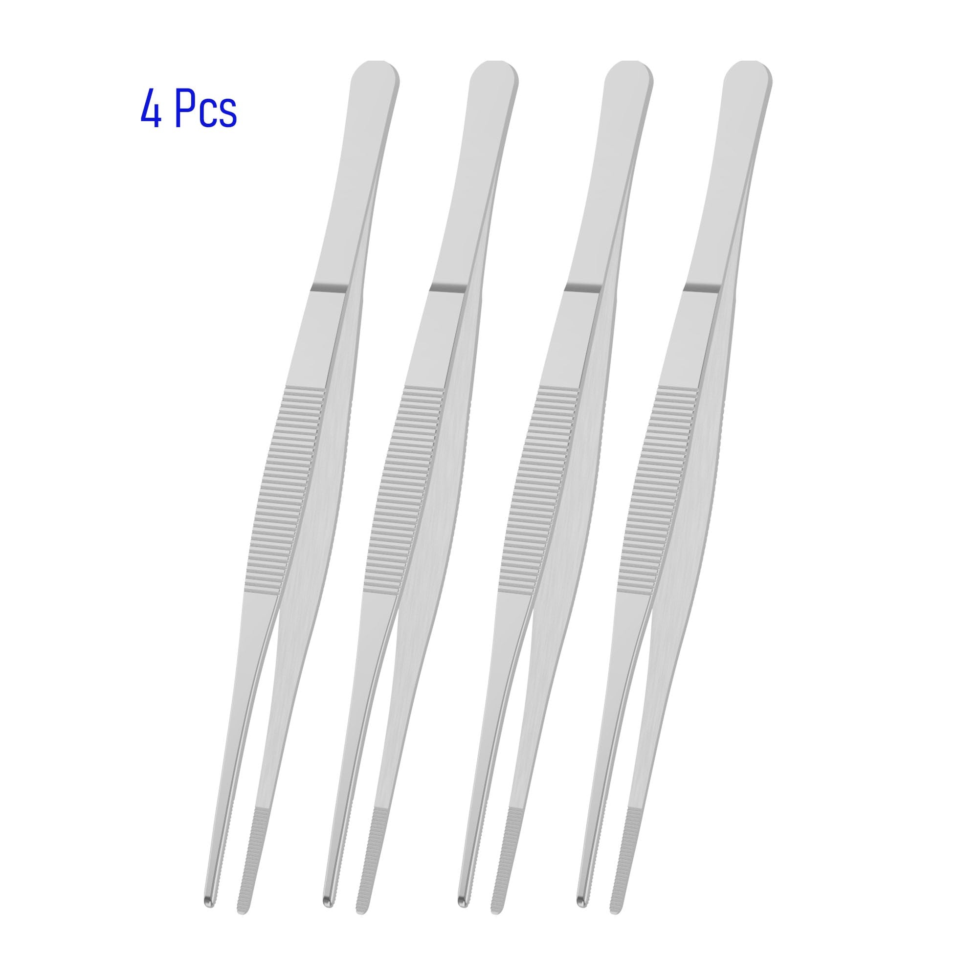 4 PCS 5" Stainless Steel Tweezers, Straight Blunt, 0.07" Thick — Amazon image 4