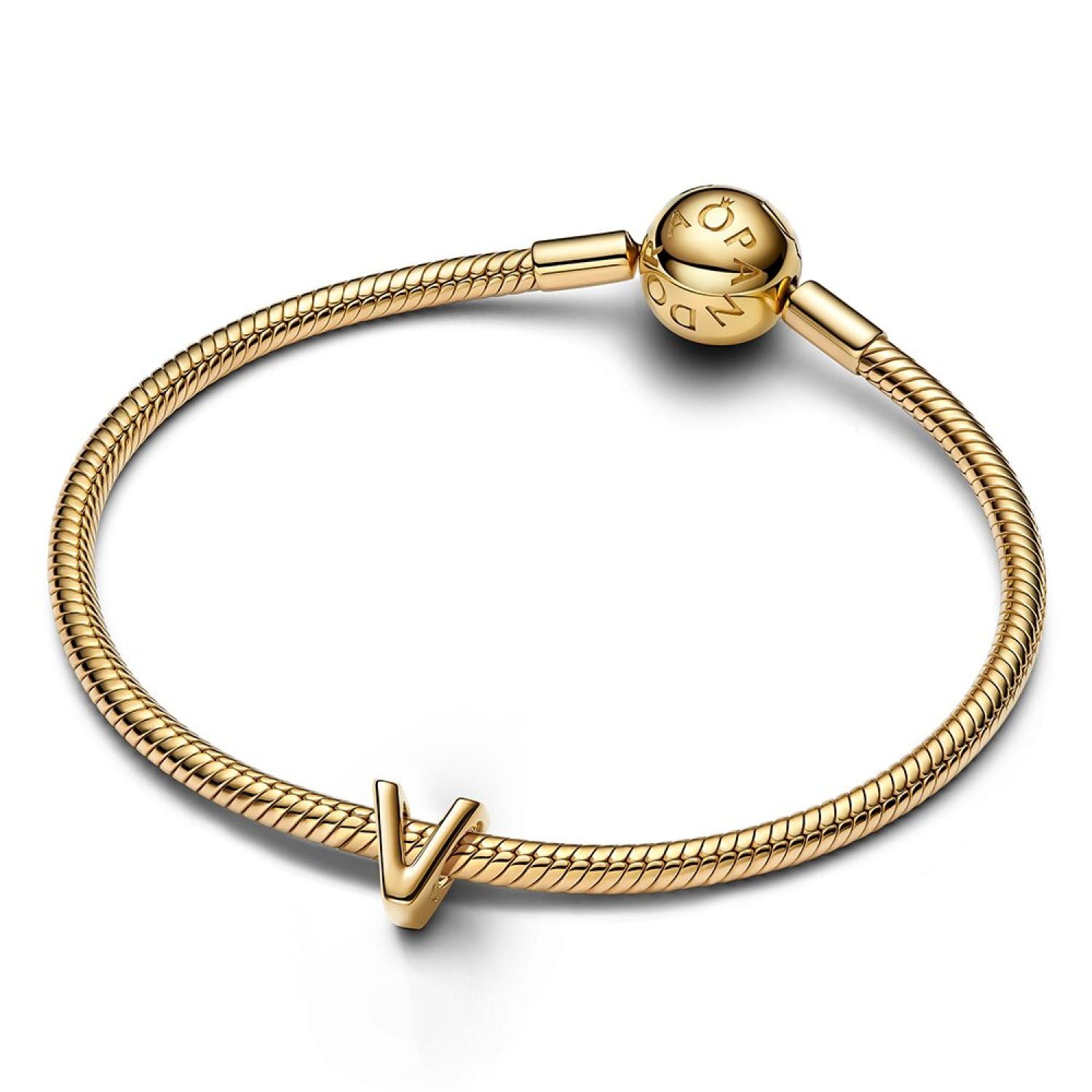 PANDORA Buchstabe V Alphabet-Mini-Charm 763968C00 Charm Anhänger
