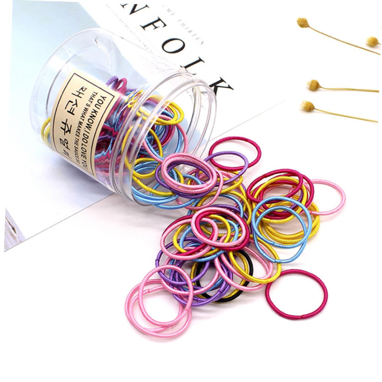 Beaupretty 600piezas Coleteros Elásticos Para Niño Niña Set De Multicolor De Anillos Para Cabello Accesorios Para Peinados Infantiles