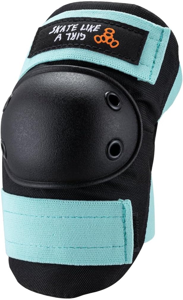 Triple 8 Skateboard Pads Saver Series 3-Pack Skate Like A Girl Knee, Elbow, & Wrist Pad Set Series