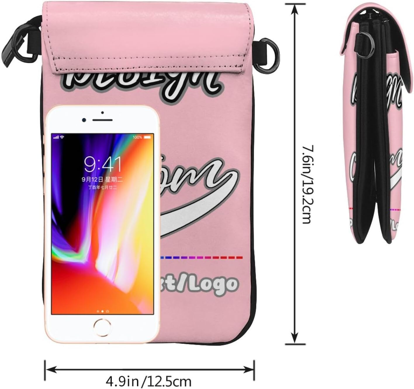 Custom Cell Phone Purses Design Your Own Personalized Wallet Purse Adjustable Strap Leather Small Crossbody Bags