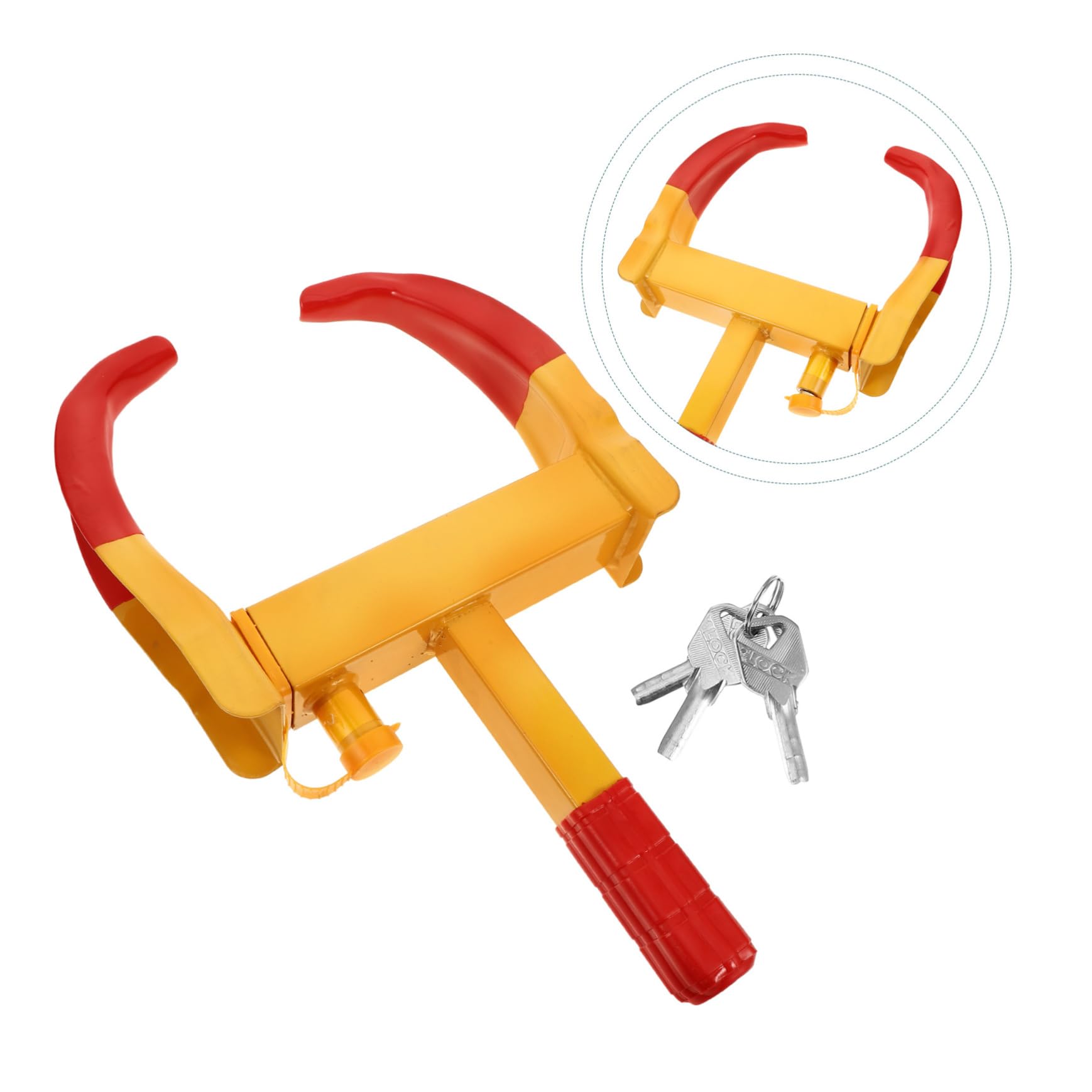 VALICLUD Antivol de Roue pour Quad Sabot de Roue pour Voiturette de Golf pour Voiturette de Golf Sécurité Automobile pour Remorque pour Remorque