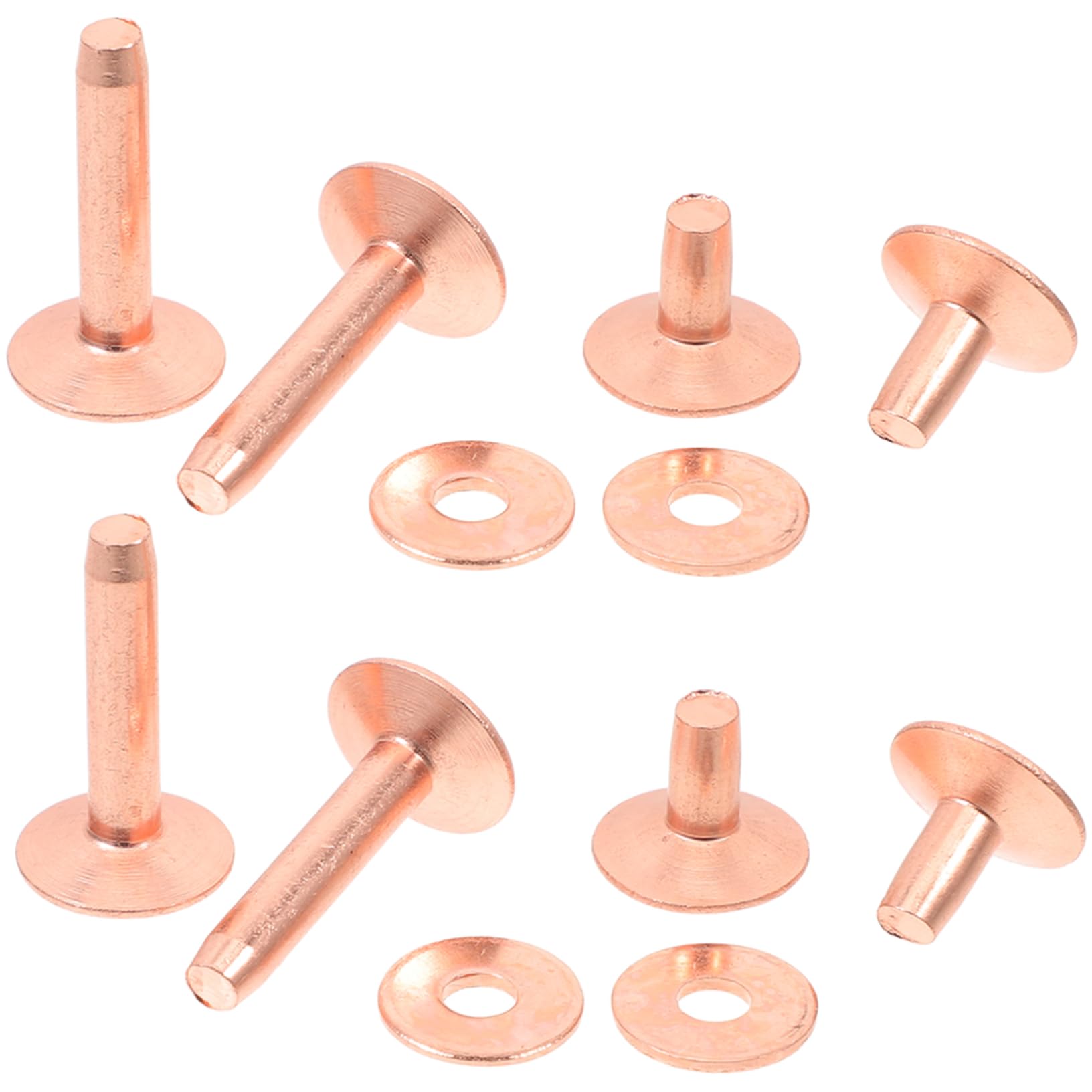 Anneome 154piezas Remaches De Metal Para Manualidades Remaches Redondos Para Cuero Ropa Zapatos y Bolsos