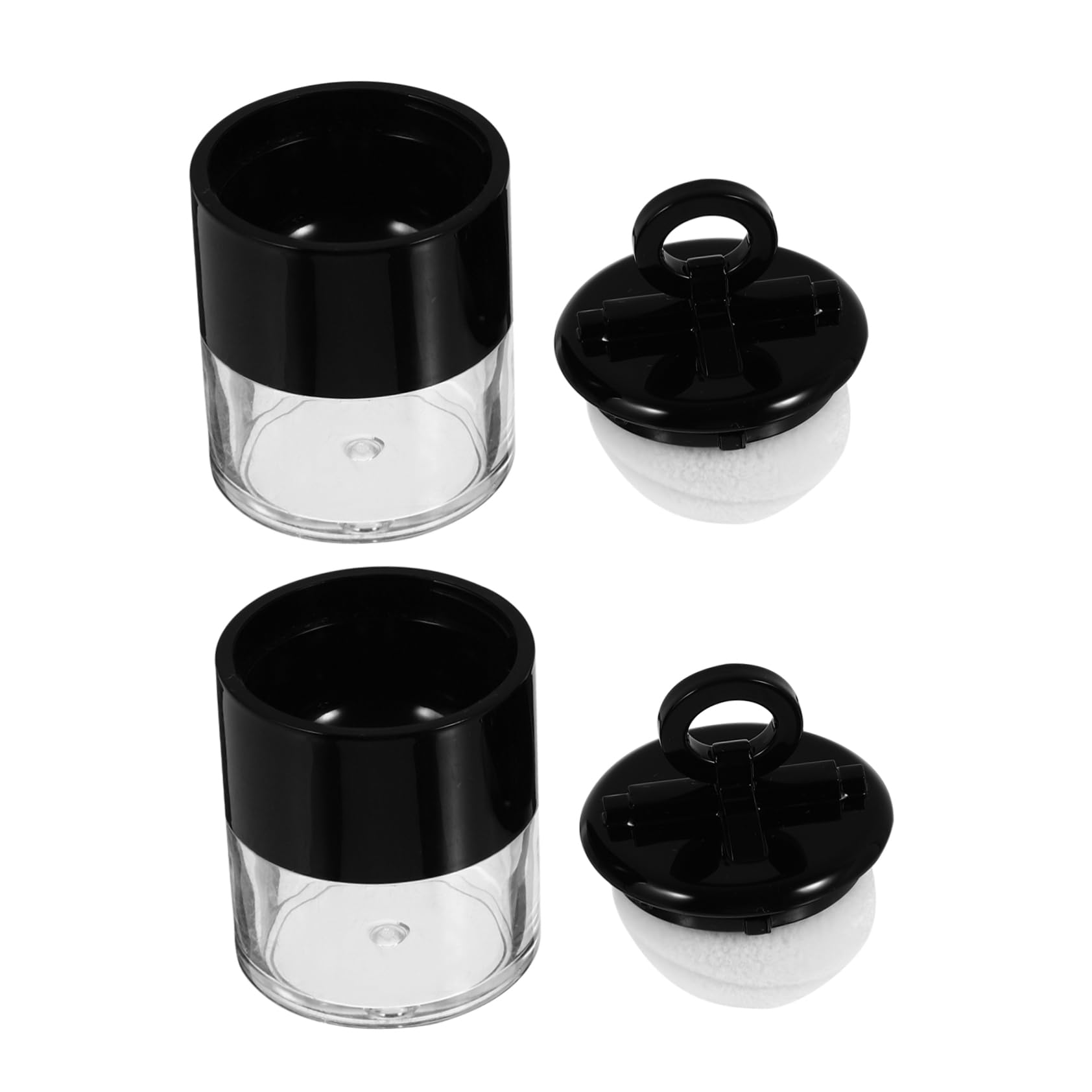 FRCOLOR Mini Powder Case for Loose Powder Refillable Powder Box Portable Makeup Powder Subpackaging Box Empty Compact Case