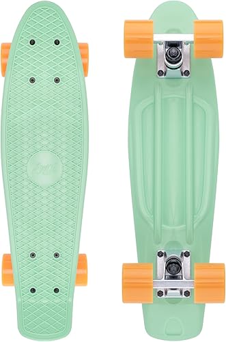 Patineta KMX 55.8 y 68.5 cm, tabla mini cruiser clásica para niños, niñas, estudiantes, adultos, adolescentes, tabla mini cruiser para principiantes