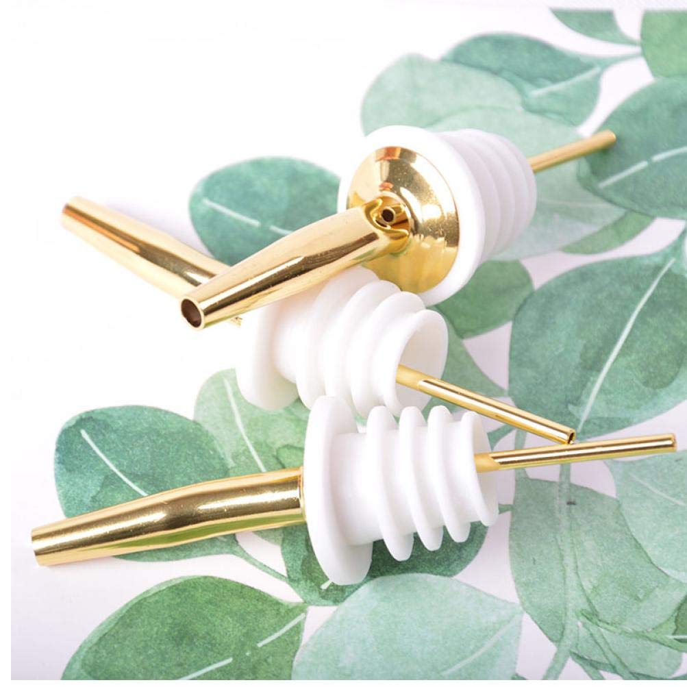Oulensy Gold 3Pcs Pourers Stainless Steel Freeflow Pourer Spout Oil Pourer Drinks Pourer Bottle Pourer