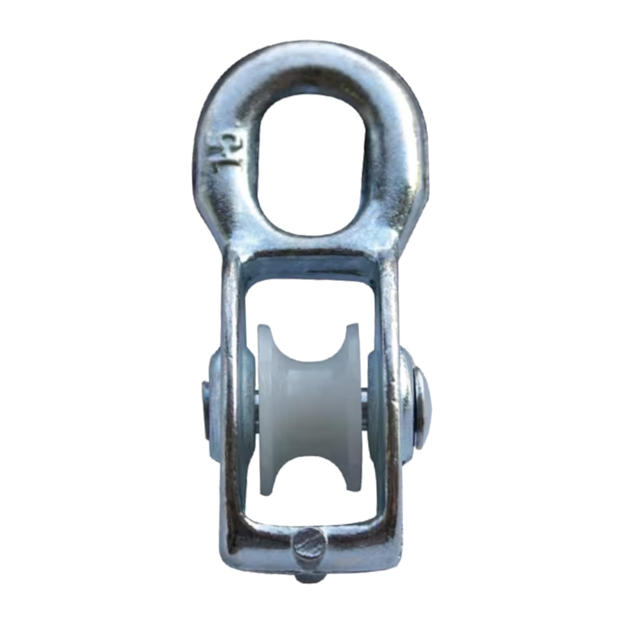 Poulie en Acier avec Galet Nylon - Capacité 150kg