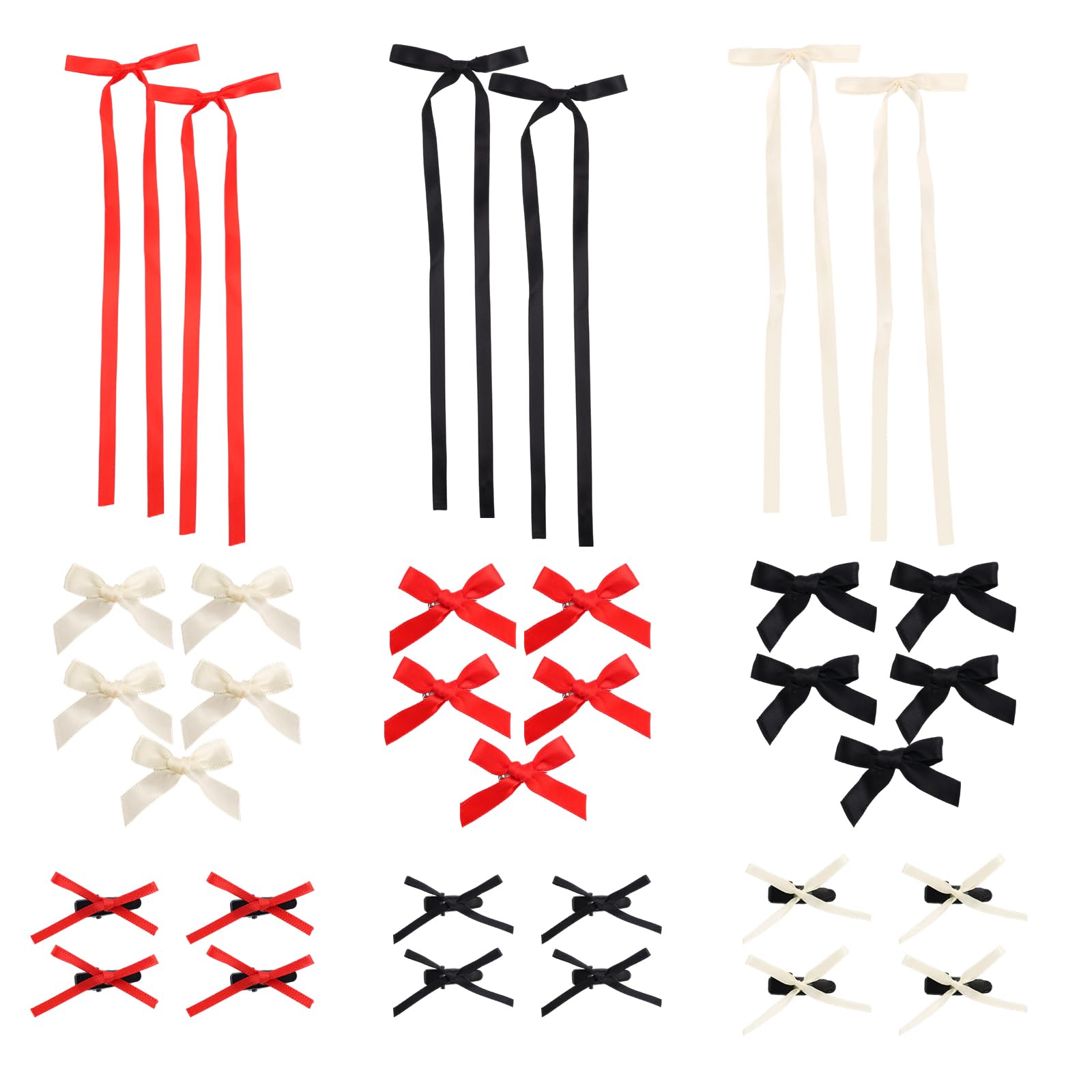 33pcs Bow Hair Clips