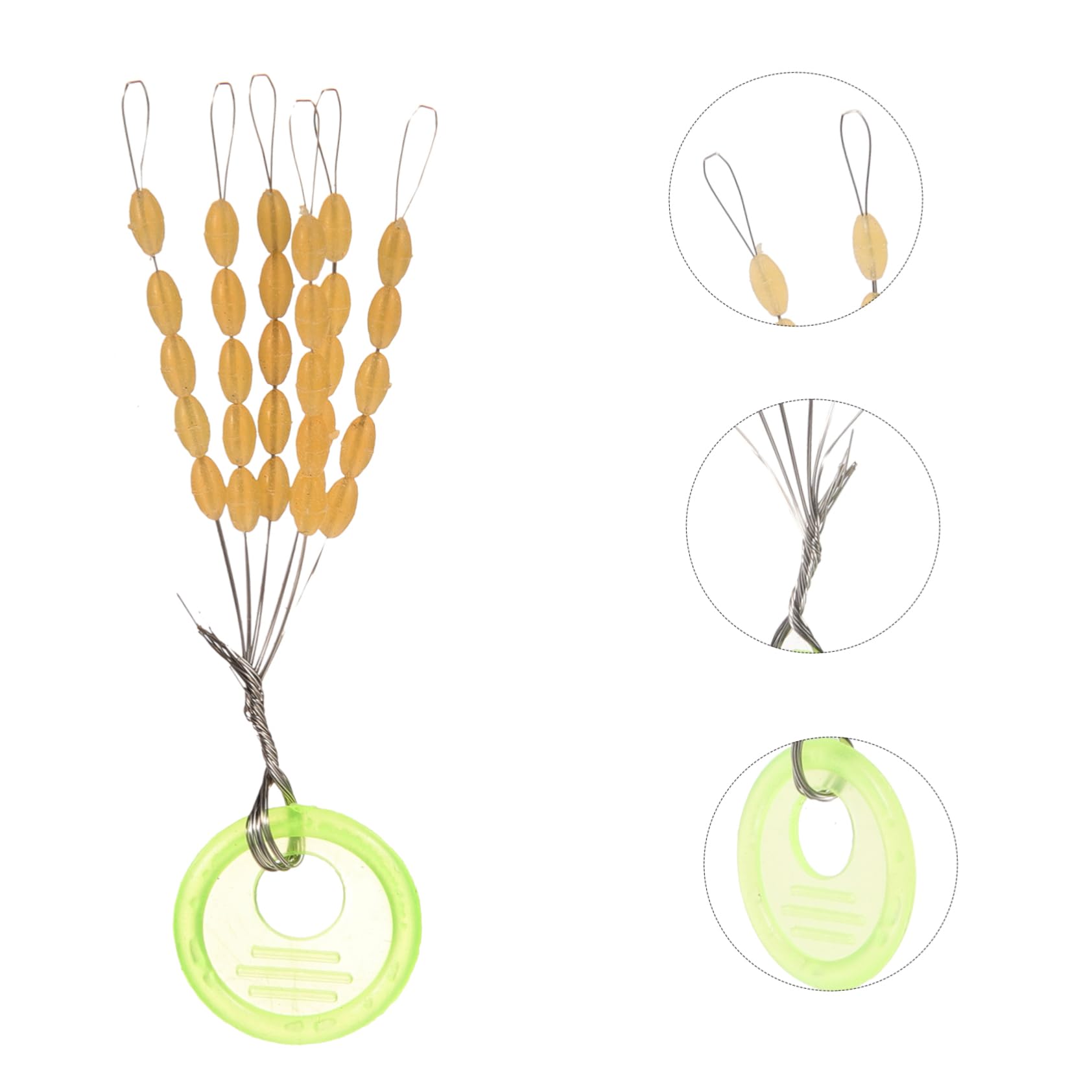 HEMOTON 5 Ensembles Accessoires Flottants Poisson Flotteur De Pêche Matériel De Pêche S'arrête Pêche À Flotter Bouchon Plombs Flotteurs Plastique 60 Pièces * 5