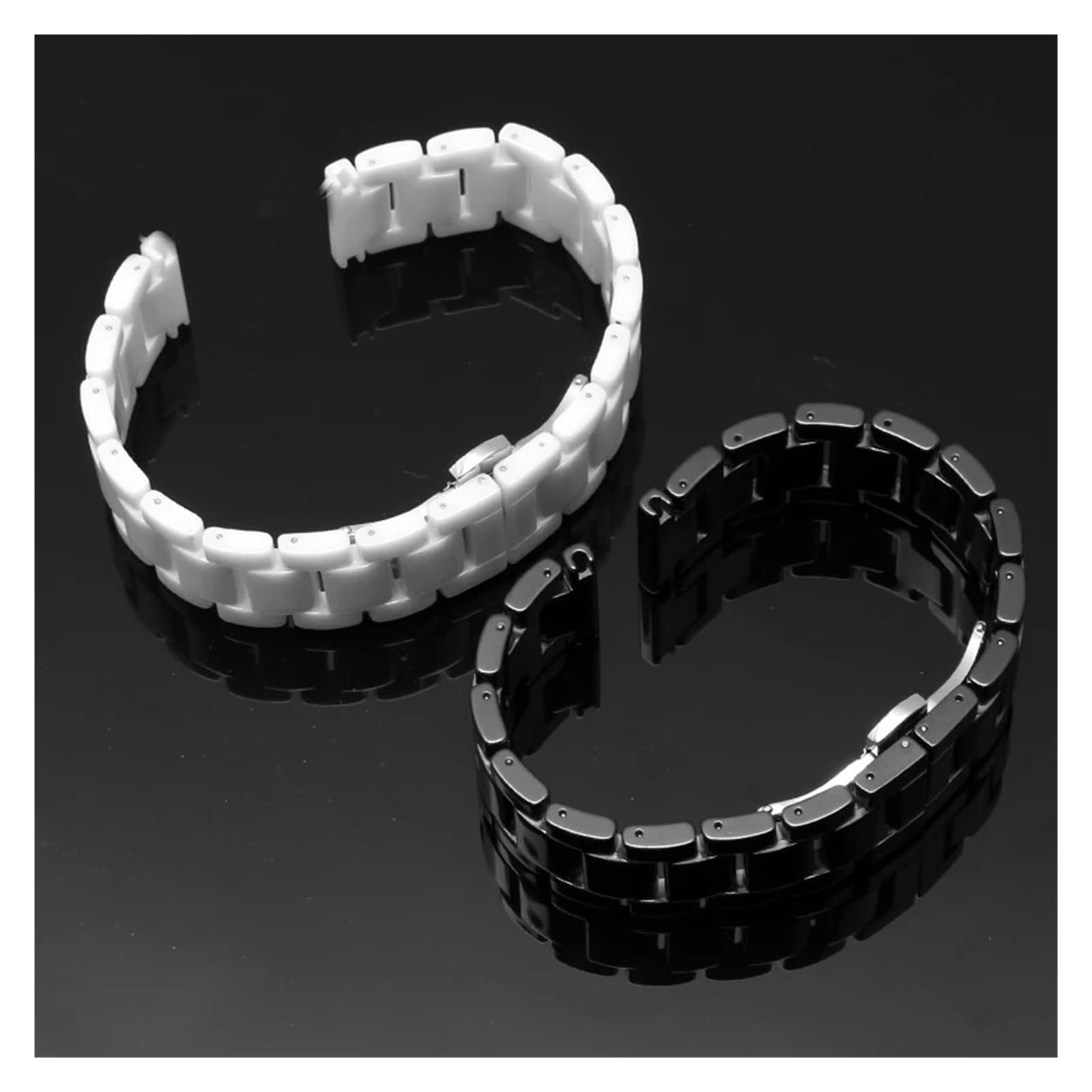HMFang Cinturino in Ceramica 20 22 Mm Bracciale A Catena for Cinturino Dell'orologio