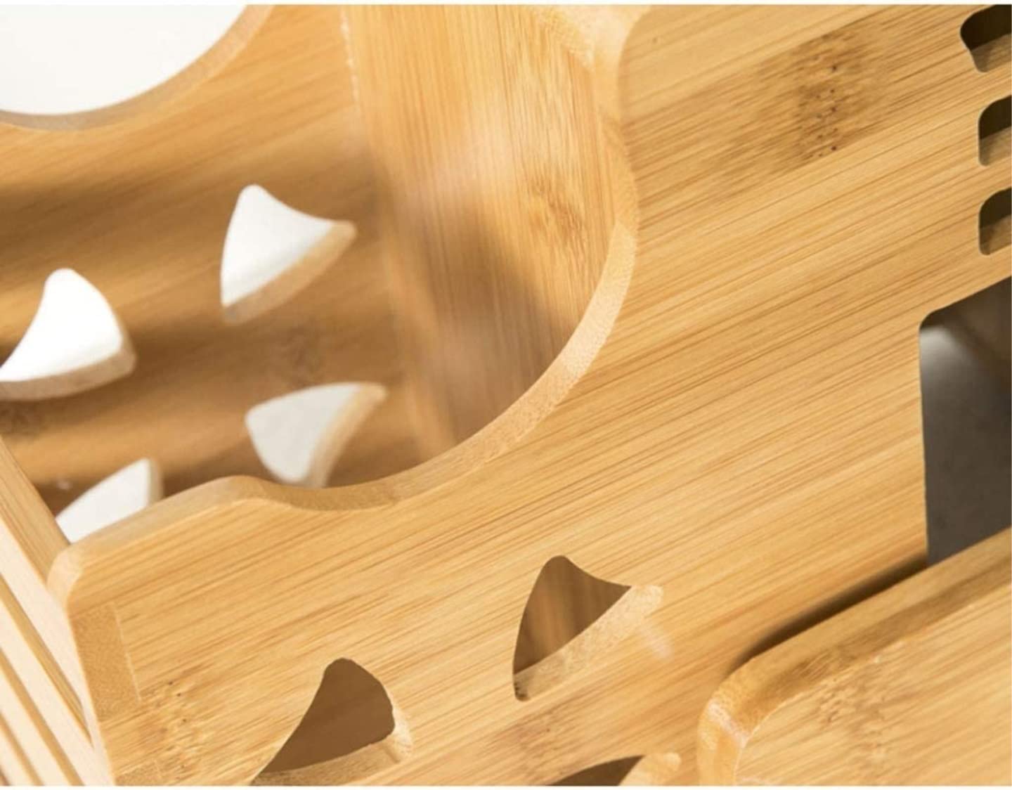 Bloque Cuchillos Cocina Estante Multifunción para Cuchillos De Bambú, Soporte Creativo para Bloques De Cuchillos, Herramientas De Cocina