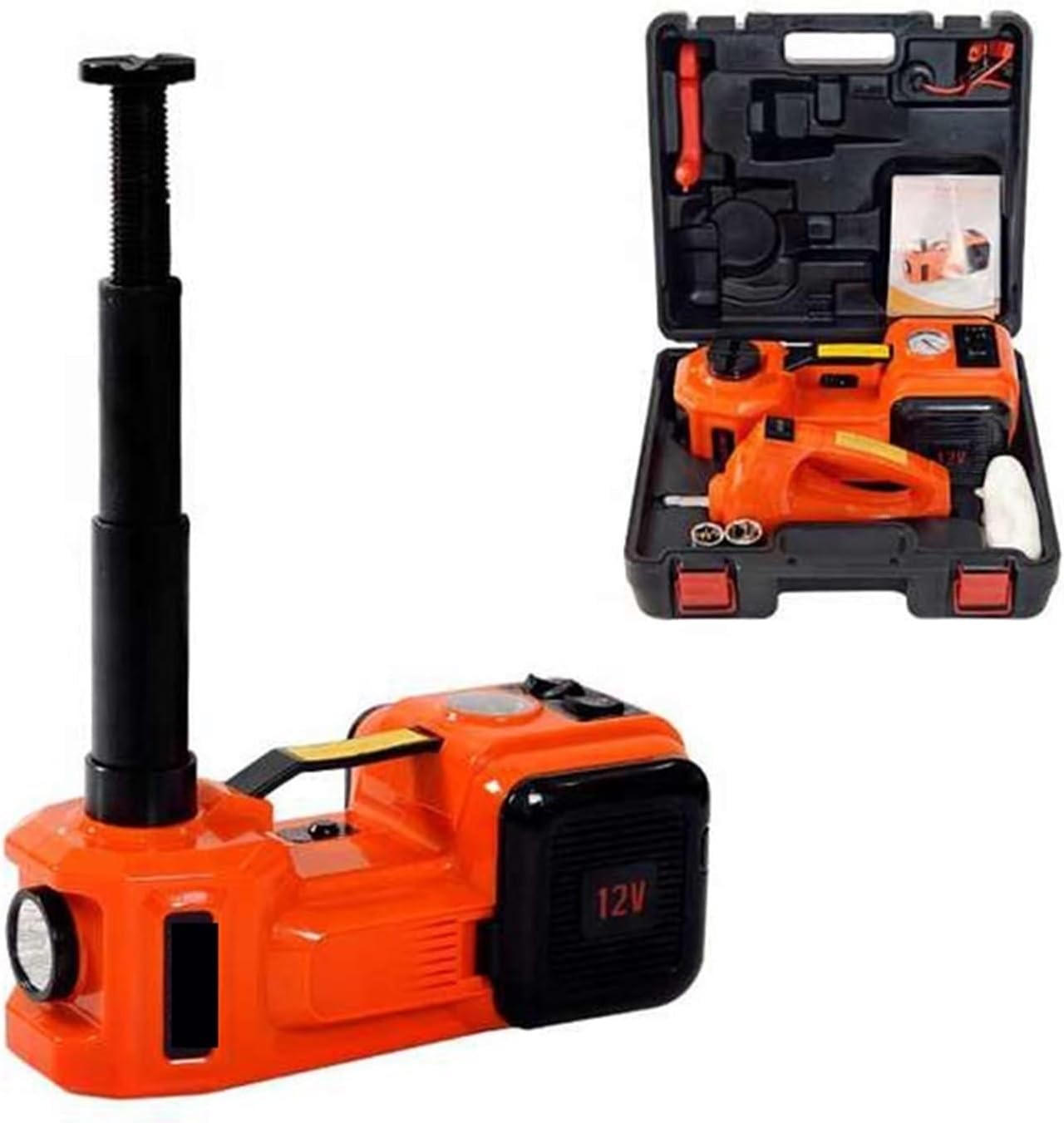 5-tonowy przenośny hydrauliczny podnośnik samochodowy z elektrycznym kluczem udarowym, 12 V DC
