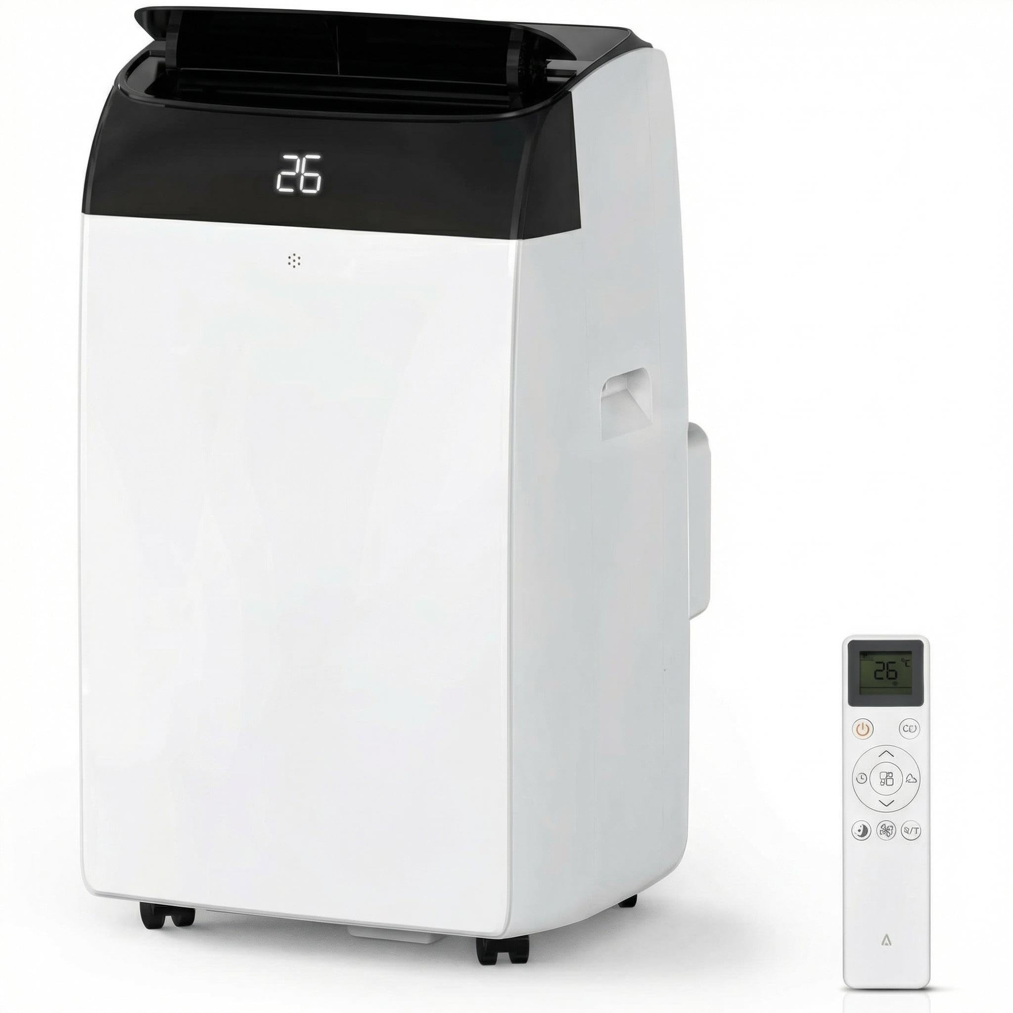 GarveeMore Aire Acondicionado Portátil 10000 BTU TCL 3 en 1 Frío Ventilador y Deshumidificador Clase A+ Enfriamiento Rápido 2930W Control Remoto Hogar Oficina Negro - 2