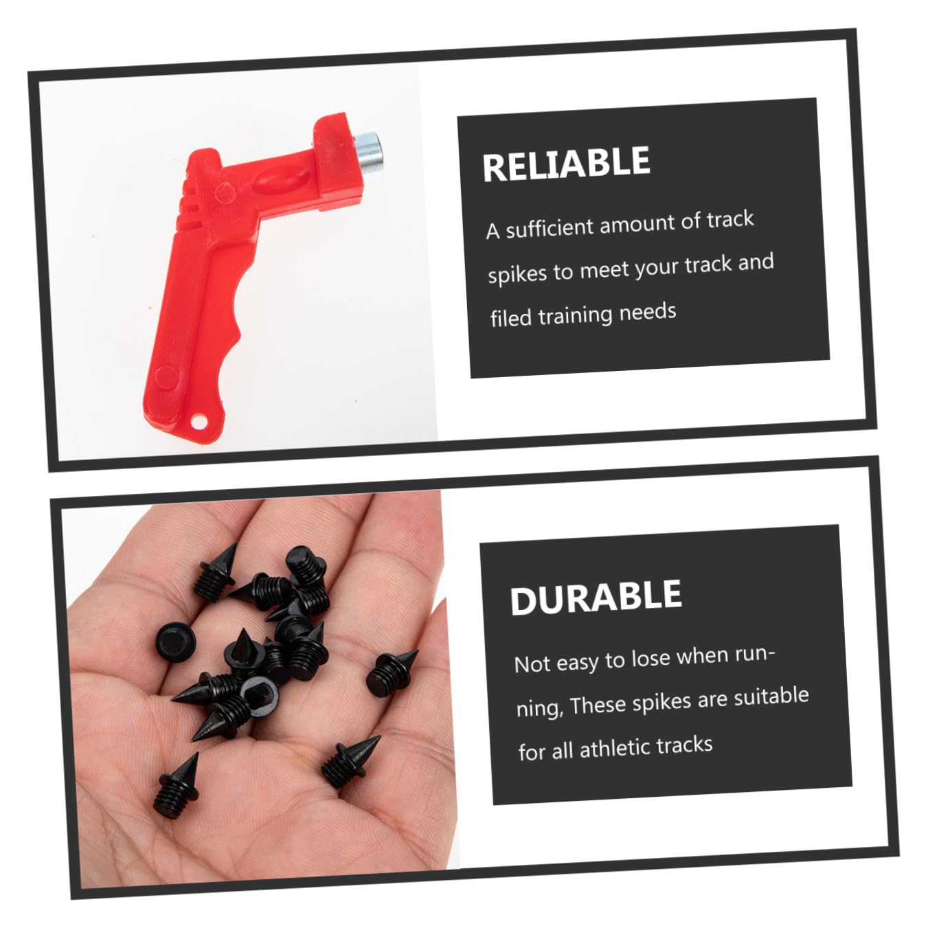 BESPORTBLE 5sets Chiodi Per Scarpe Da Corsa Chiodi Carbonio Strumento Di Installazione Antiscivolo Per Allenamenti Su Pista e Sport All Aperto
