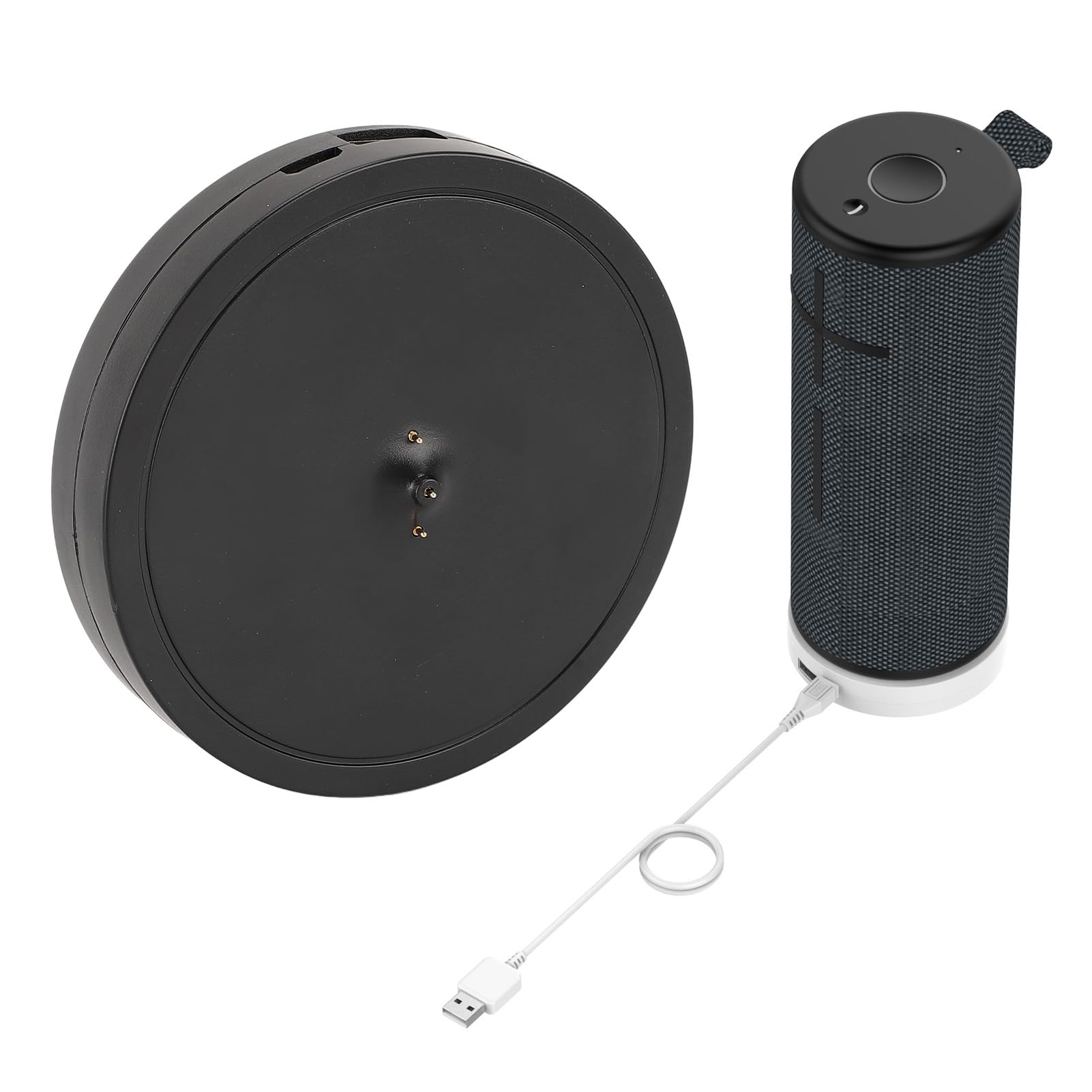 Accensione del Dock di Ricarica per le Orecchie Finali Boom 3 Megaboom 3 Esplosione Megablast, Stazione di Ricarica Professionale con Cavo USB, Compatto e Leggero (BLACK)