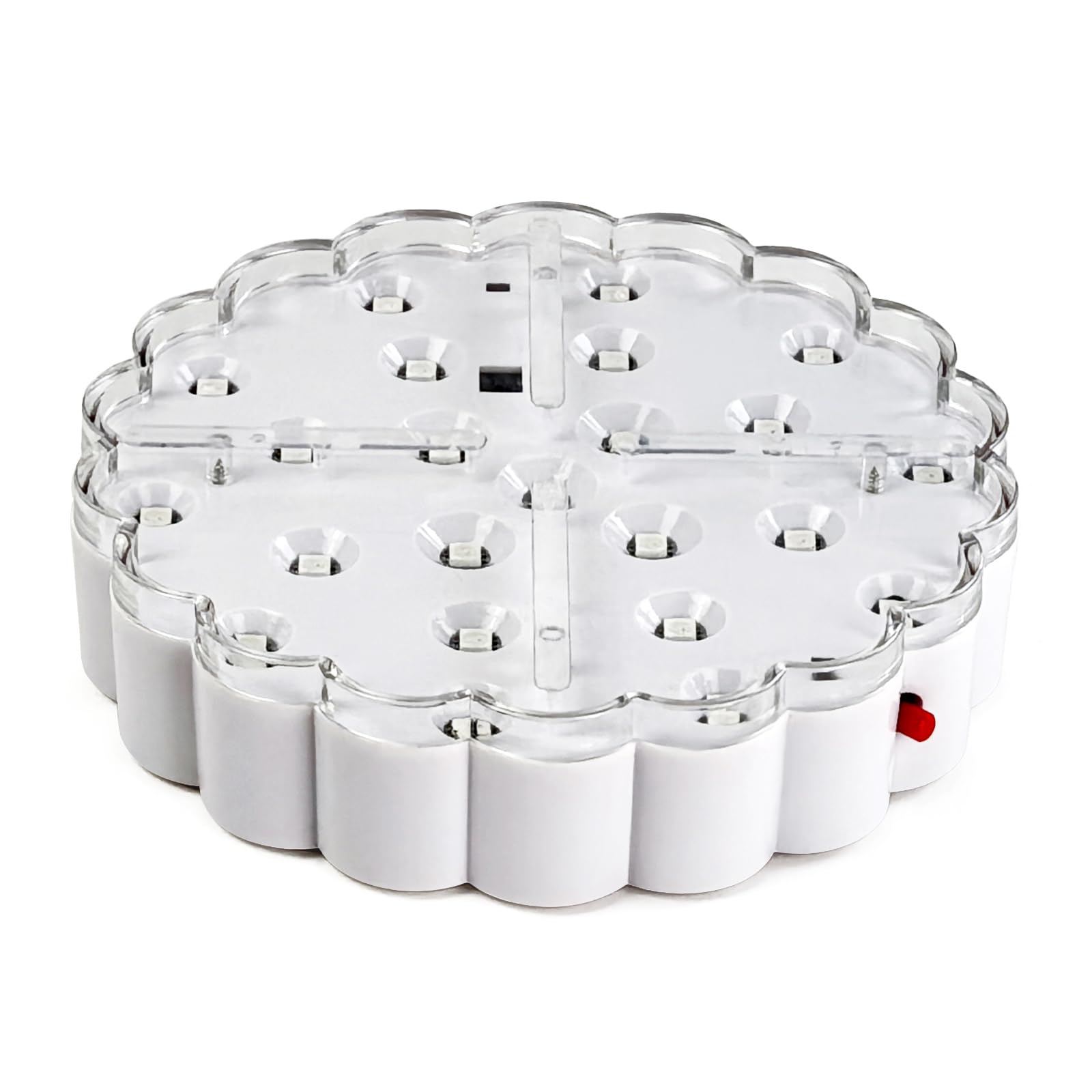 LED Lights Base - 6 Inch Round Lights 13 Colors Brightness Adjustment and Color Changing Mode Charging USB or Battery Powered