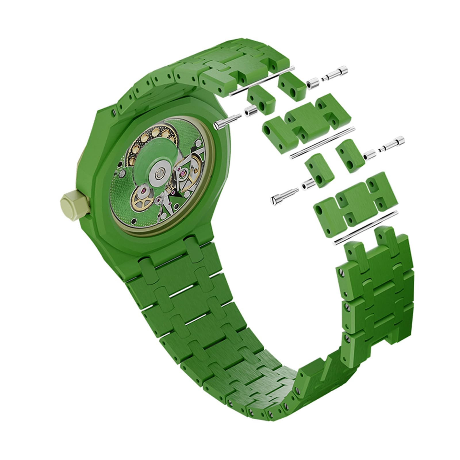 Bande en céramique pour Swatch Royal Pop, transformez votre montre de poche en montre-bracelet, kit complet de protection en biocéramique pour boîtier de montre, bracelet de remplacement pour montre
