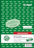 SIGEL SD130 Rechnungen für Kleinunternehmer A5, 2x30 Blatt, selbstdurchschreibend, aus nachhaltigem Papier, Rechnungsblock