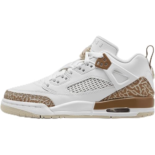 Jordan Spizike Low Big Kids' Shoes (HJ9022-100, White/Black-Metallic Gold-SAIL)