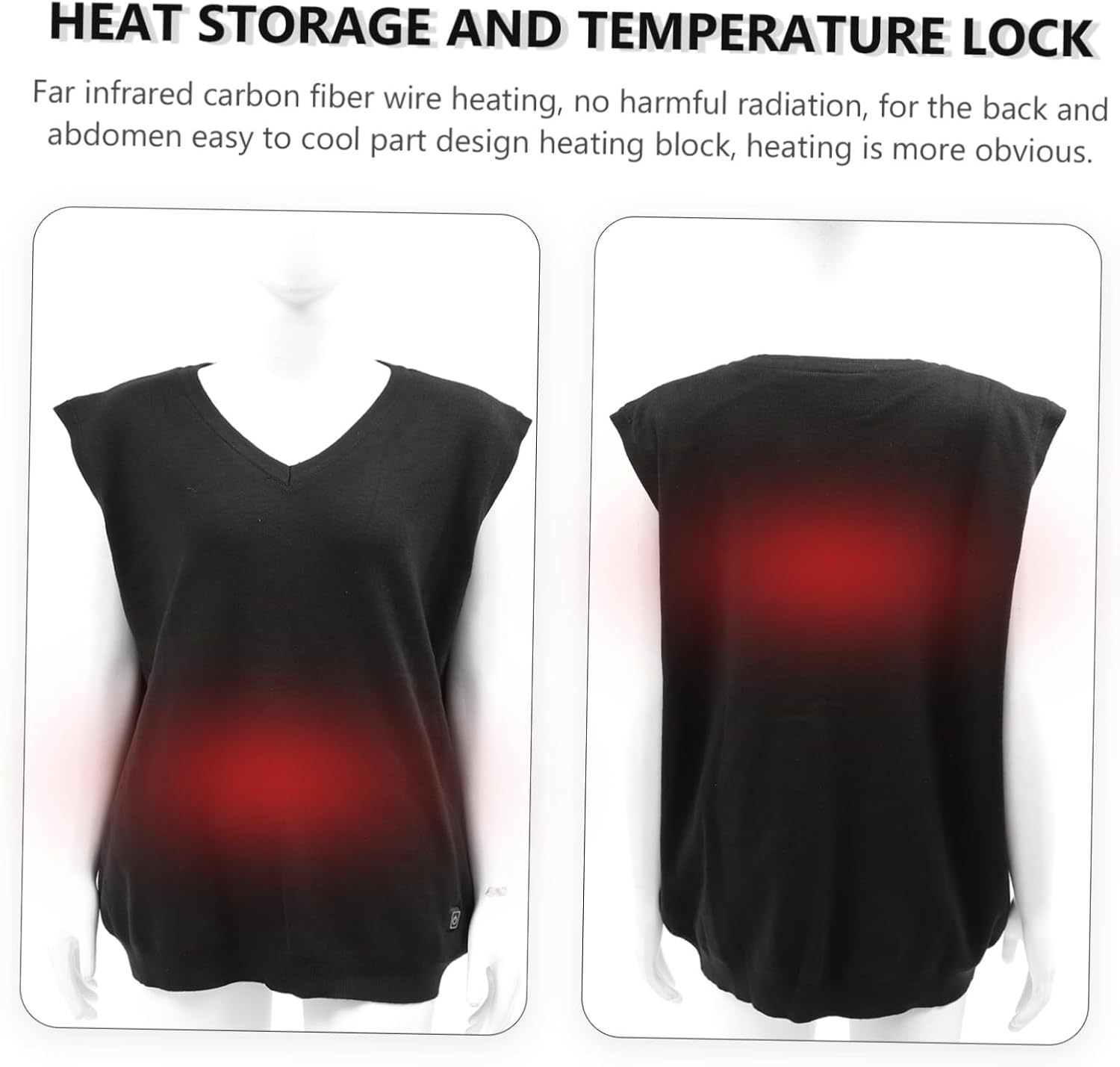 1pc Usb Charging Electric Heated Vest for Men Temperature Warmth Heating for Outdoor Activities and Cold Weather