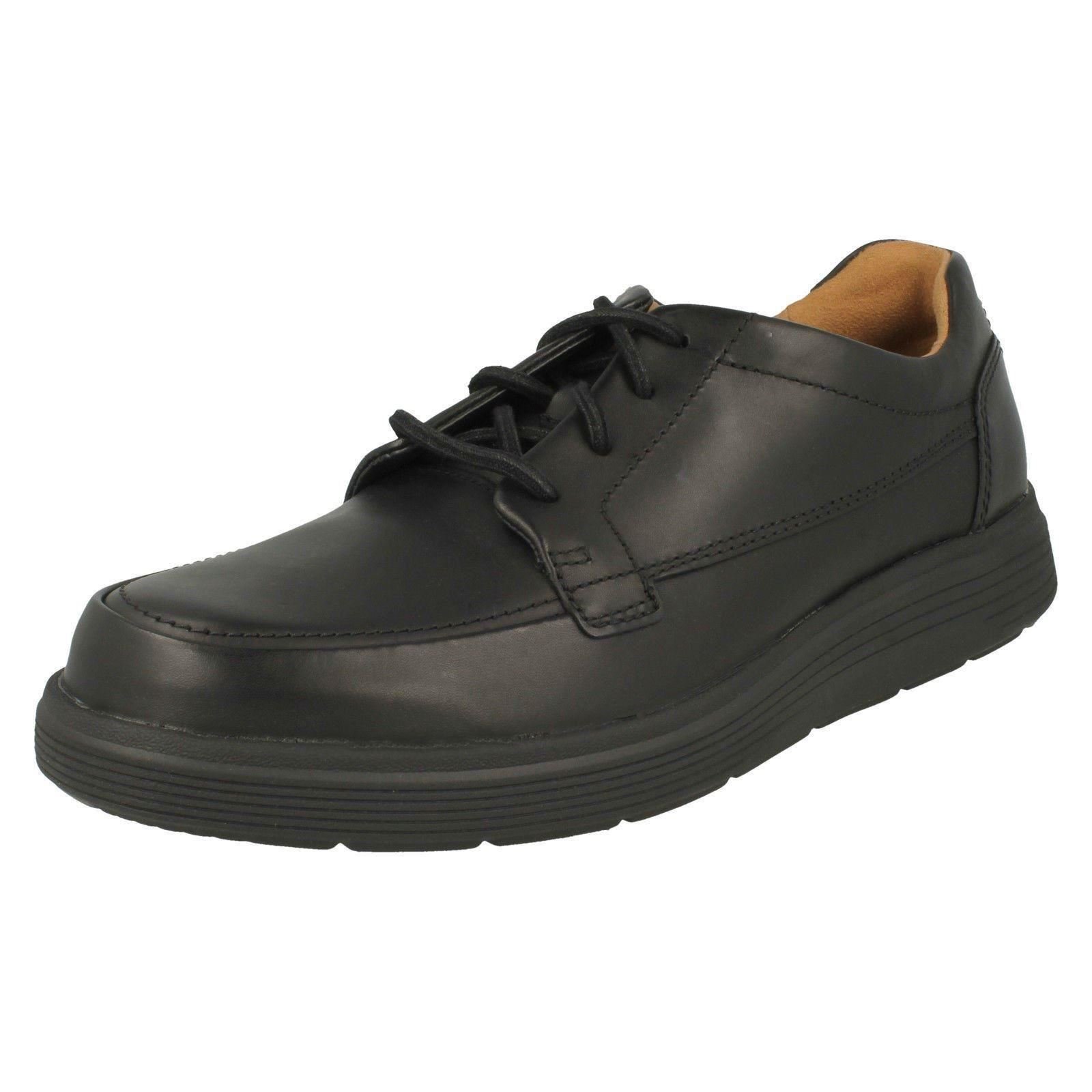 Clarks Un Abode Ease Mens Black Leather, 7