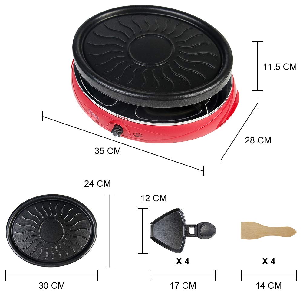Stöckli Raclette STÖCKLI Raclette, Grill Cheeseboard Grill für 4 Stöckli Raclette STÖCKLI Raclette, Grill Cheeseboard Grill für 4