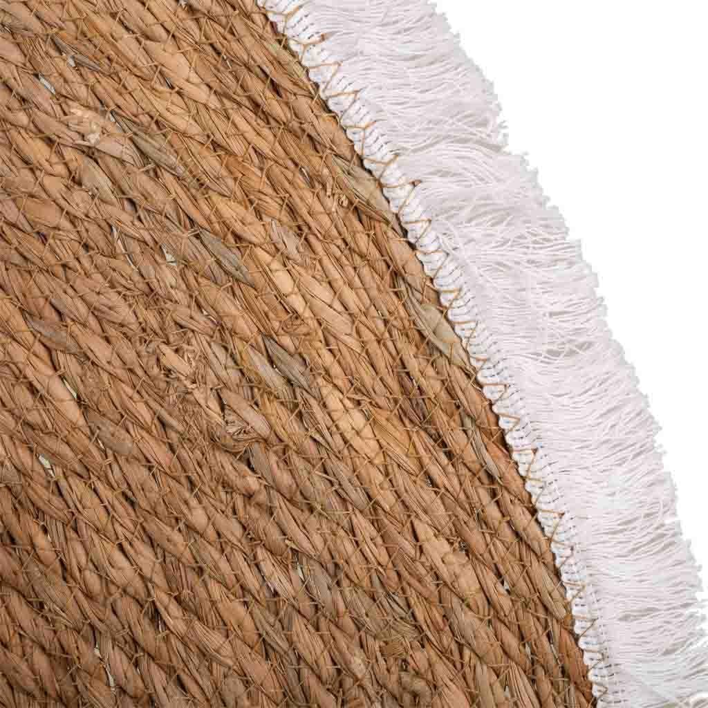 WANDERLUST DECO Alfombra Fibra Natural Tejido artesanal Marrón d100x1