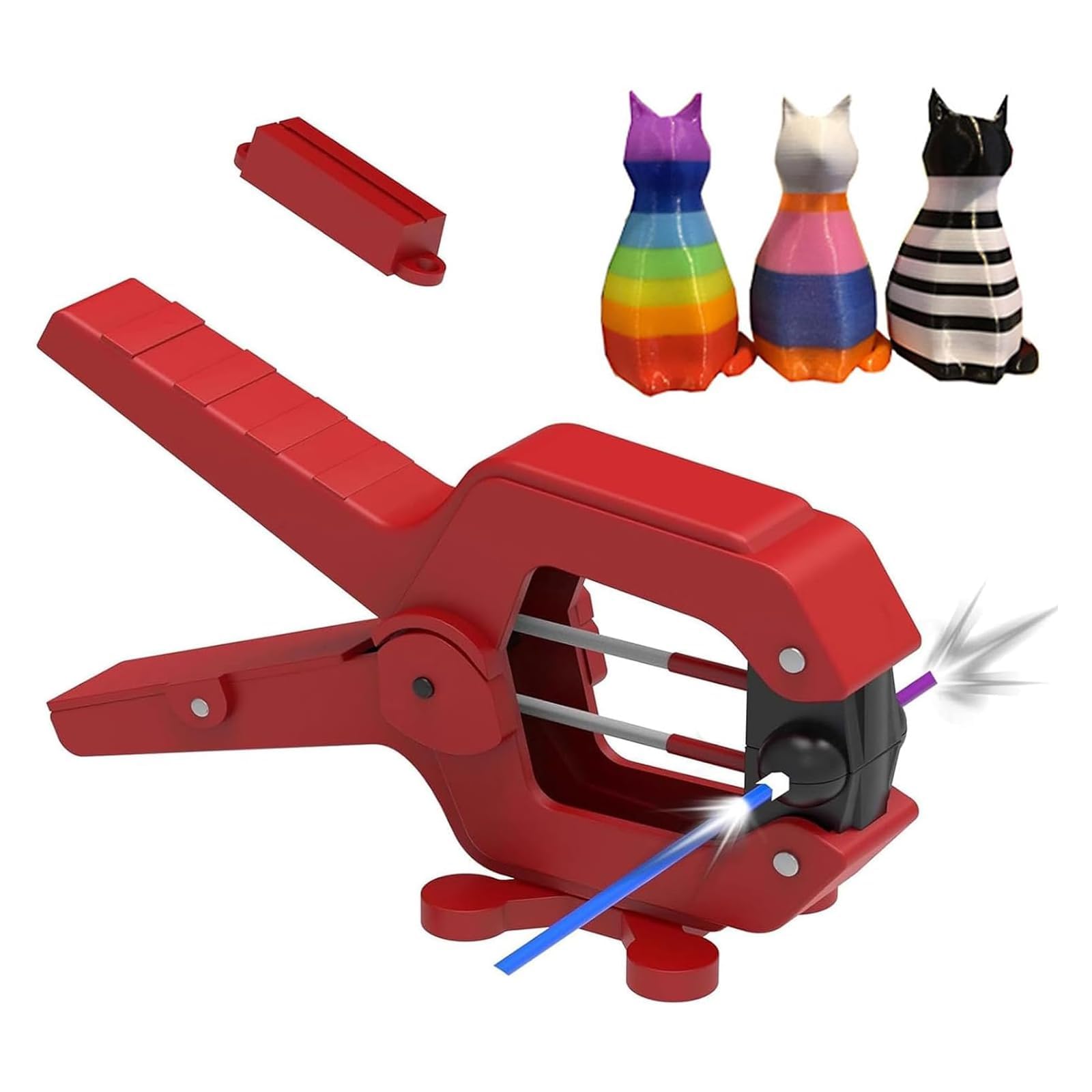 Narzędzie do spawarki filamentu do drukowania 3D, materiały eksploatacyjne do druku 3D (najwyższy 240°) do filamentu 1,75 mm i 2,85 mm, naprawa ogrzewania przestrzennego 360° uszkodzone włókna do PLA