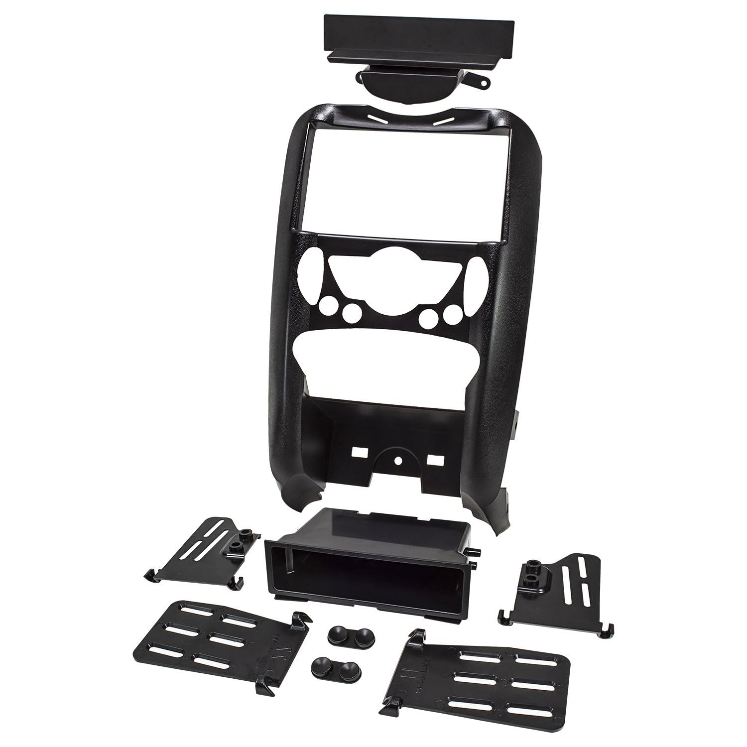 tomzz Audio 2404-044 Doppel DIN 1DIN Radioblende kompatibel mit BMW Mini Cooper II R55 R56 R57 2006-2014 Fz. m. autom. Klimaanlage