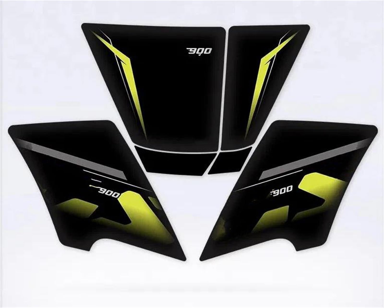 for F900GS 2025 Motorcycle Body Fairing Sticker Tank Pads Gas Grip Traction Protector Fishbone Tank Pad(Color6)