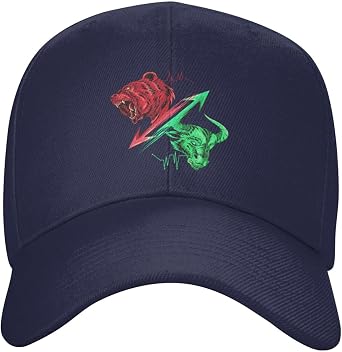 Bearish and Bullish in Stock Market Science Baseball Cap Golf Dad Hat Adjustable Original Classic Hat Men Women Black