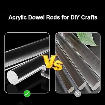 Kingsign Asta Di Plastica Trasparente 5mm 8mm 10mm 15mm - Foto 5