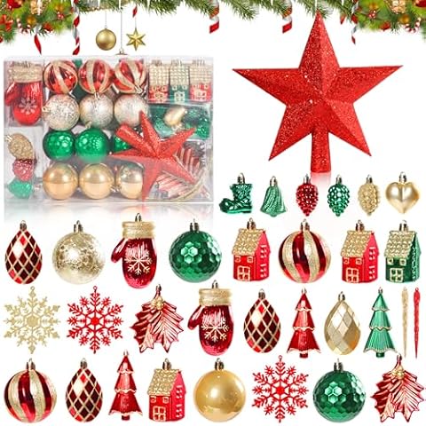 Boules de Noël ZQEJEFD 88 pièces Cover