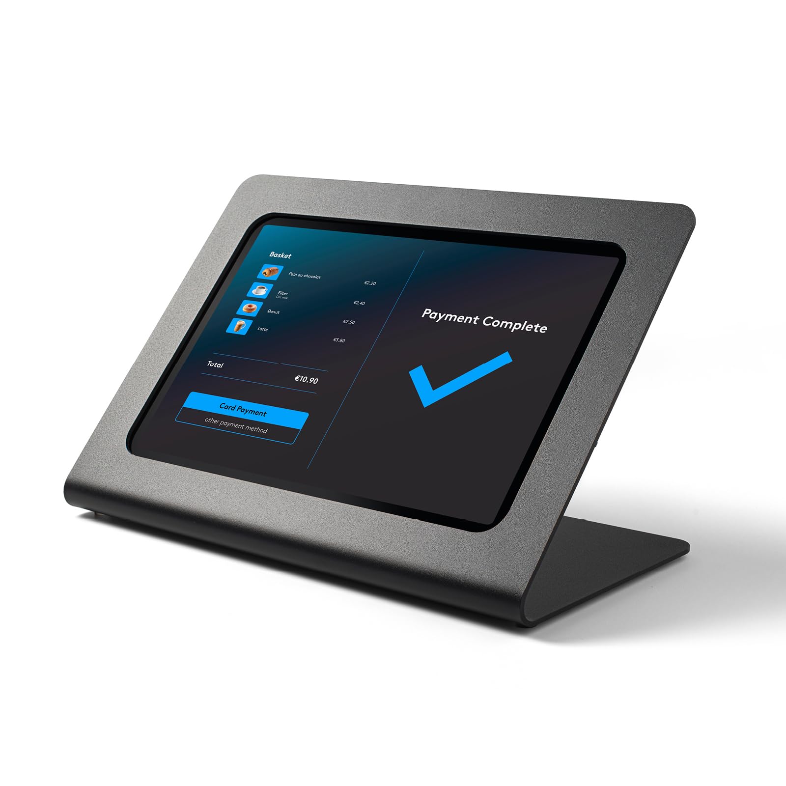 POS - Diebstahlsicherer Tablet-Ständer kompatibel mit Samsung A11+ | Sicherer Metall-Tablet-Ständer für Business POS & Einzelhandel | Tablet-Halterung